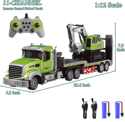 Alloy RC Construction Truck – Simulated Forklift & Crane Toy with Spray Effect