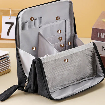 Multi-Purpose Large Capacity Oxford Cloth Standing Makeup Bag